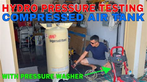 compressed air tank testing|Hydro Pressure Testing a Air Compressor Tank .